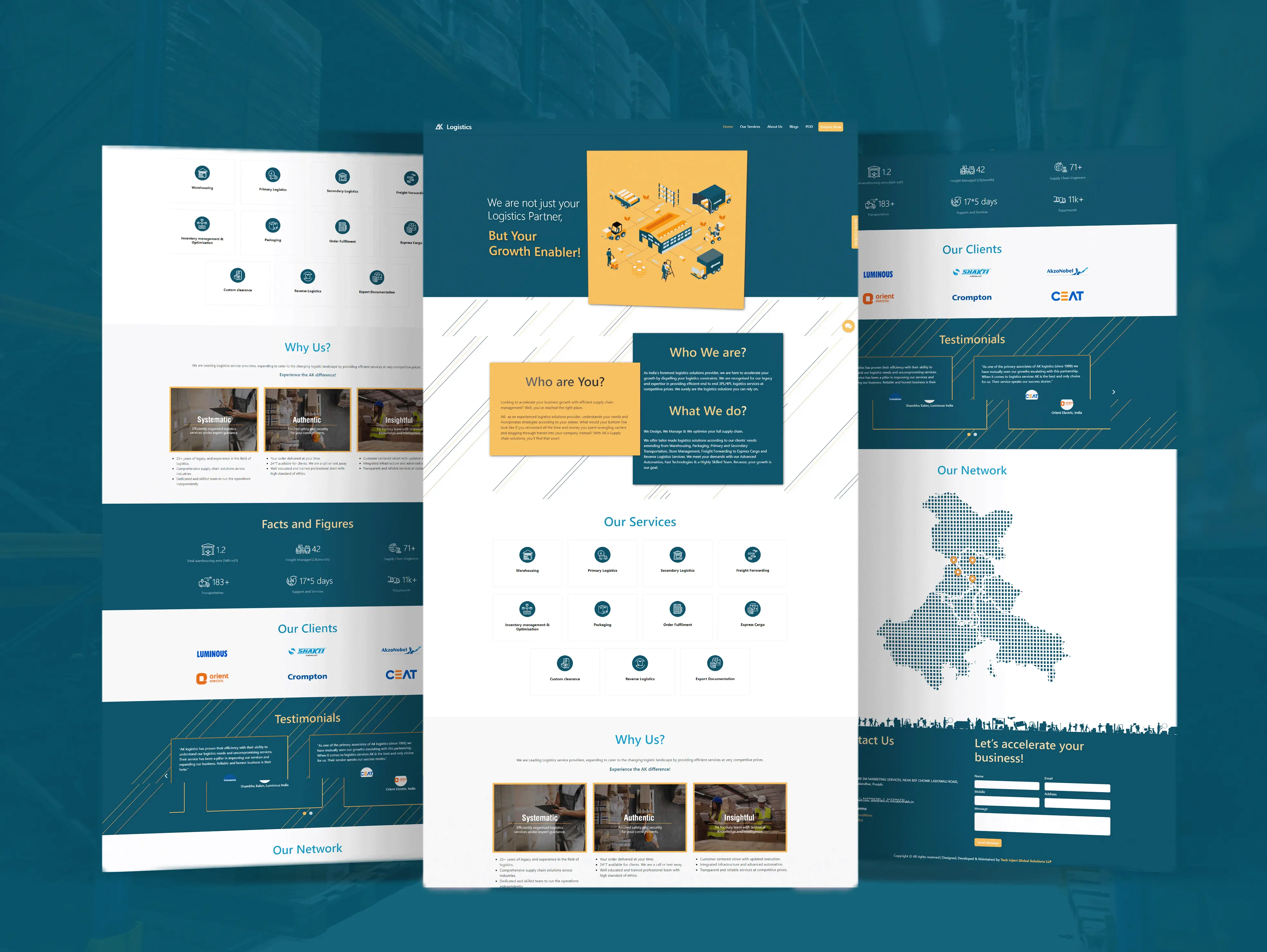 AK Logistics web application